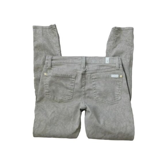 7 for all mankind Size 25 Etched Skinny Leg STRETCH Denim Jeans - Picture 3 of 3